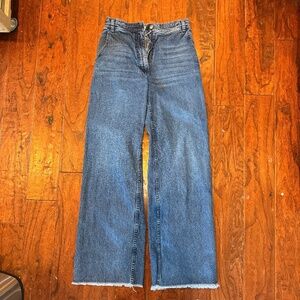 Rachel Comey Denim Straight Cut Cotton Jeans size 6 wide leg flat front